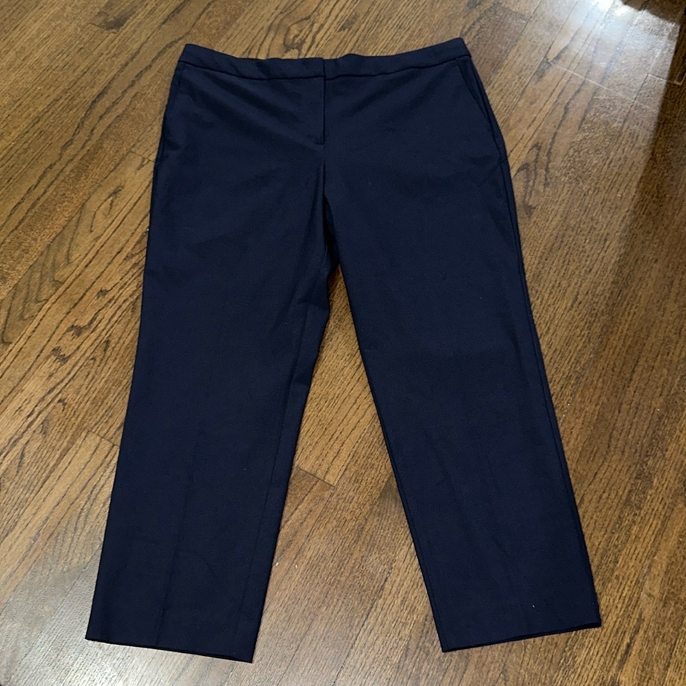 Ann Taylor Curvy Fit Navy Blue Women’s Capris With Pockets 16